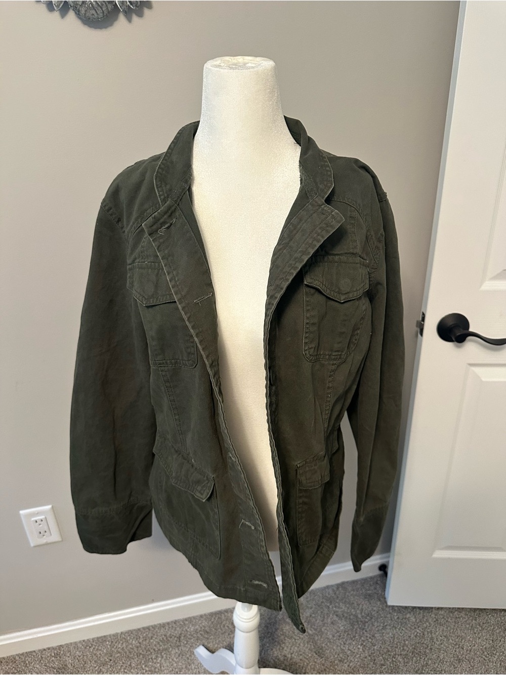 Ashley By 26 International Olive Green Utility Jacket